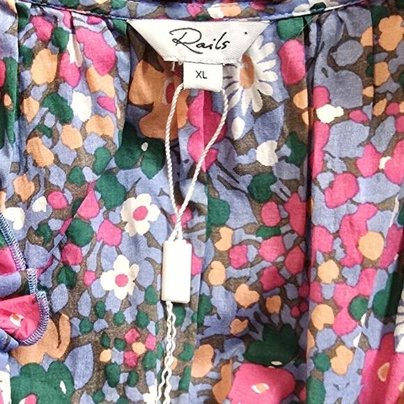 Rails Amellia Leilani Floral Tiered Midi Dress - Picture 8 of 12